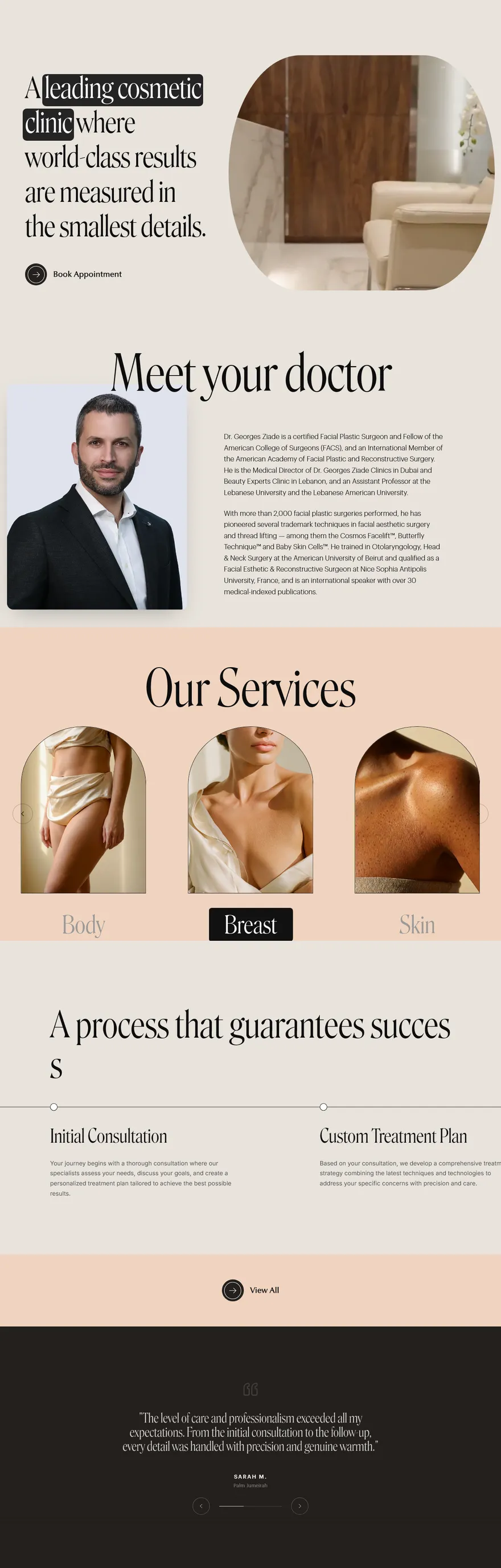 Dr. Georges Ziadé website walkthrough