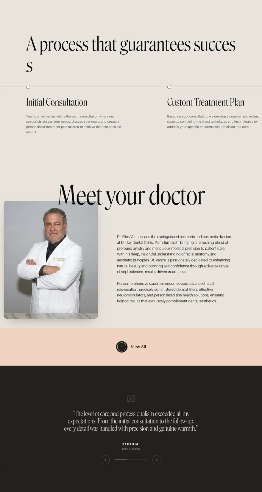 Dr. Joy Dental website walkthrough
