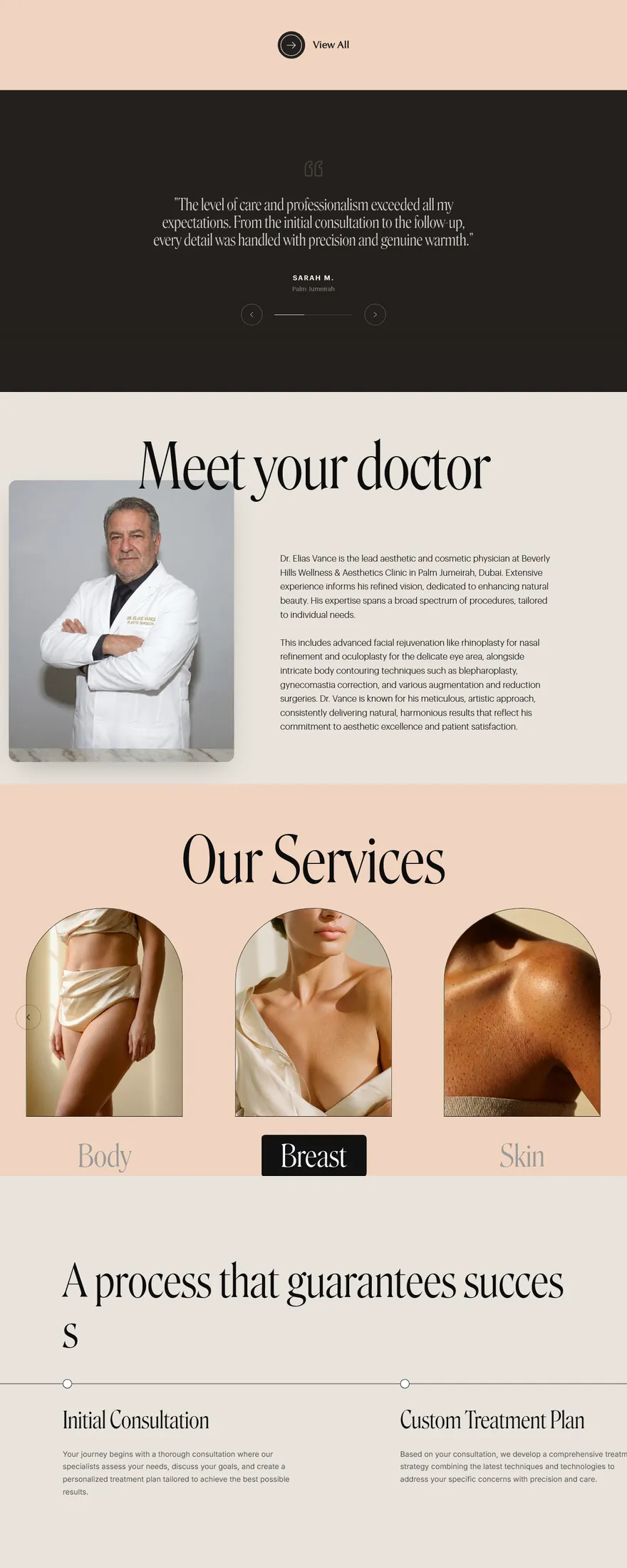 Beverly Hills Wellness website walkthrough